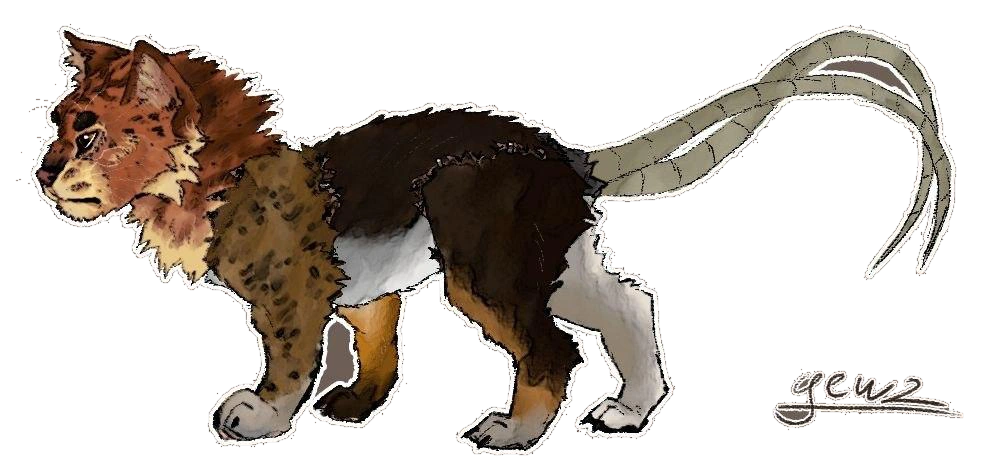 Zlata's fantasy cat character
